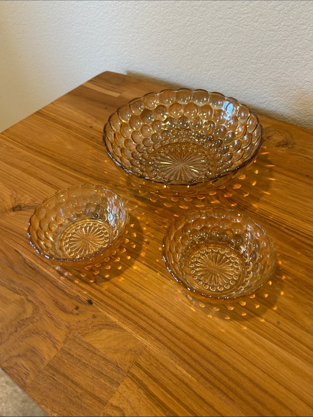 Vintage Anchor Hocking “Bubble” Bowls